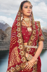 New Collection In Bandhani Saree